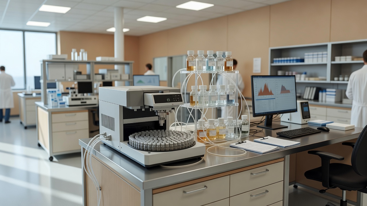 SGN HPLC purity testing bench